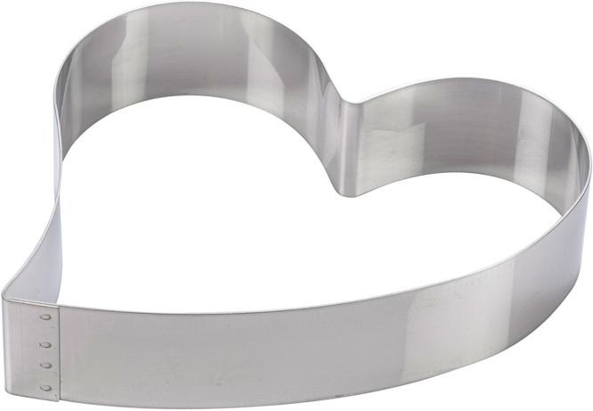 Actual product image Martellato Cake ring heart curved Ø 20 cm (20 cm)