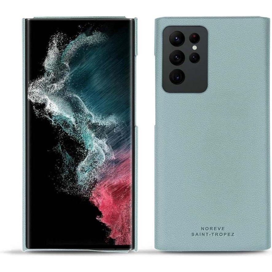 Noreve Lederschutzhülle (Samsung Galaxy S22 Ultra), Smartphone Hülle, Blau