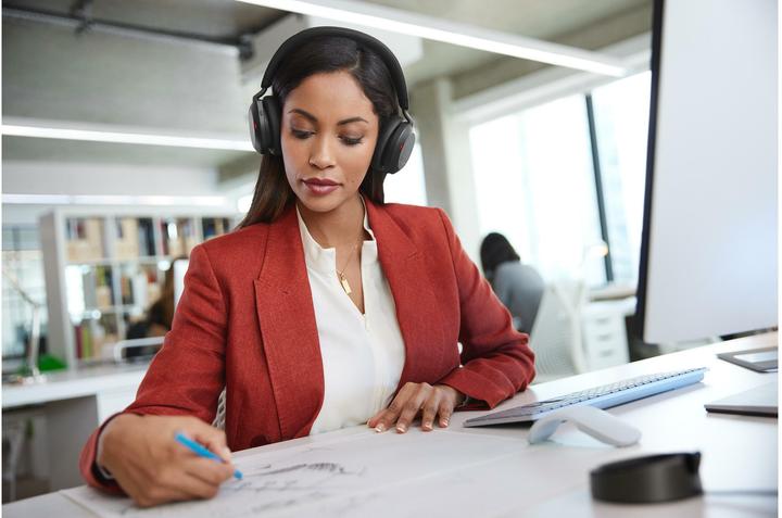 Image du produit Jabra Evolve2 75 MS Stereo (Sans fil, USB-A, Les équipes Microsoft)