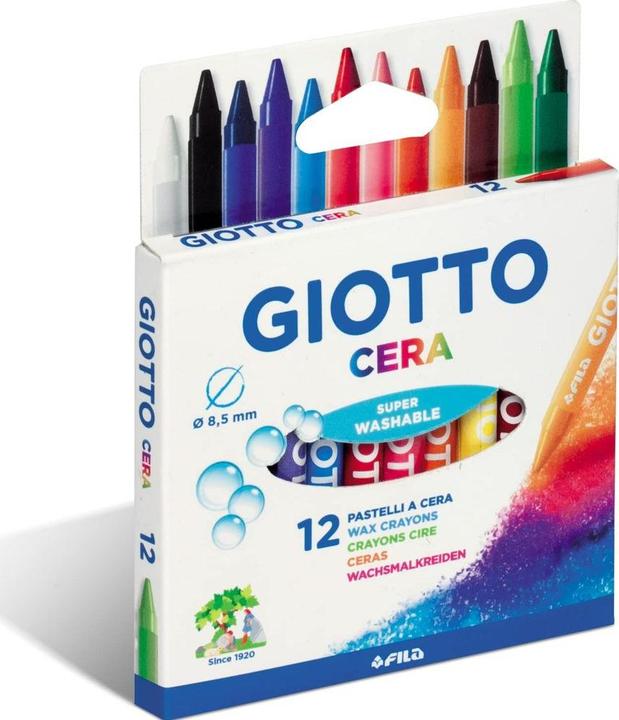 Actual product image Giotto Wax crayons Multicoloured, 12 pieces (12x)