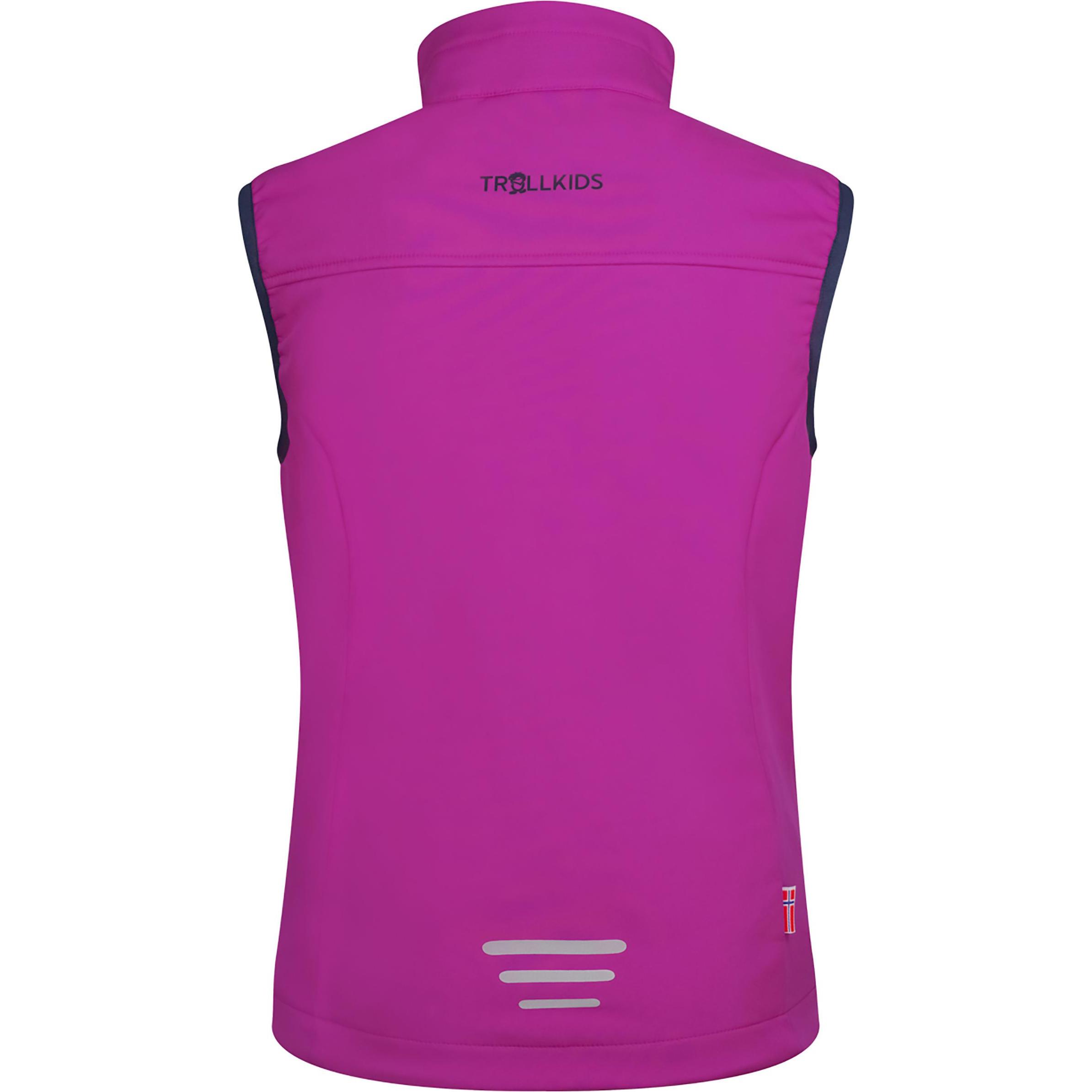 Thumbnail - Trollkids, Unisex, Weste, Kid's Trollfjord Vest, Rosa, (110)
