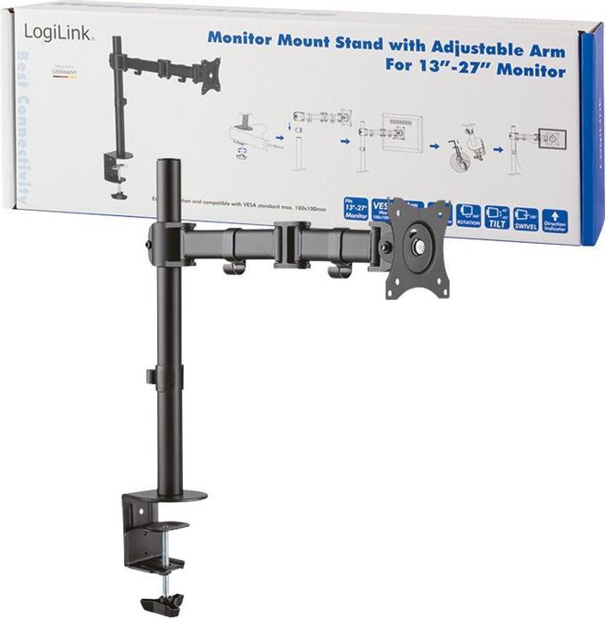 Produktbild LogiLink TVHalterung Schreibtisch neig schwenkbar (Tisch, 27", 8 kg)