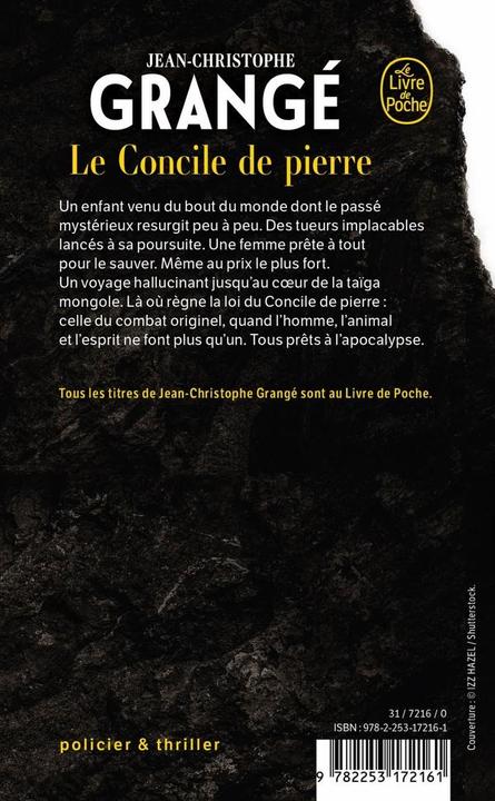 Produktbild Le concile de pierre (Grangé Jean-Christophe, Französisch)