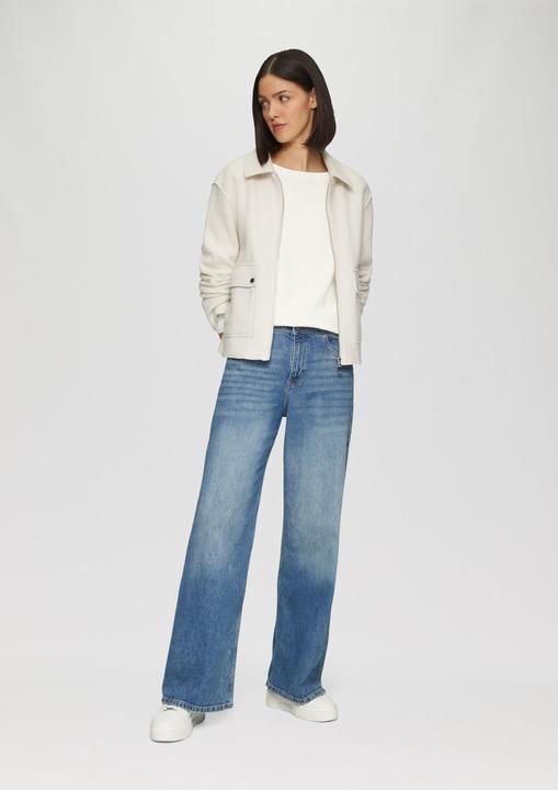 Actual product image S.Oliver Sweatshirt Strukturiertes Sweatshirt mit Rundhalsausschnitt (48)