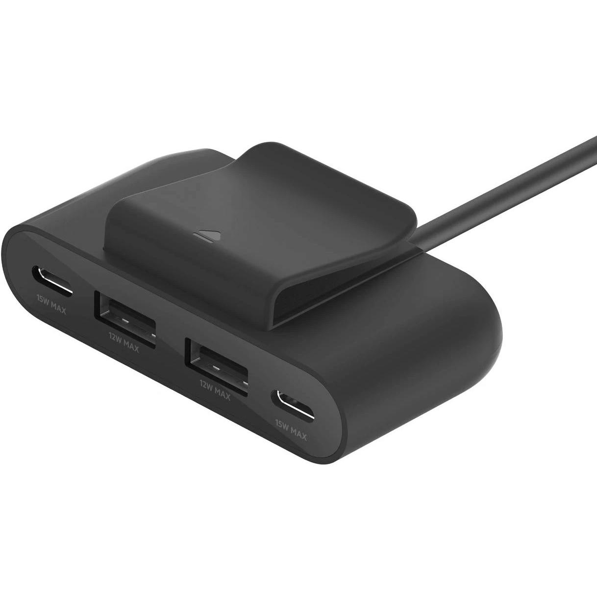 Belkin BoostCharge (USB-C, 4 Ports), Dockingstation + USB Hub, Schwarz