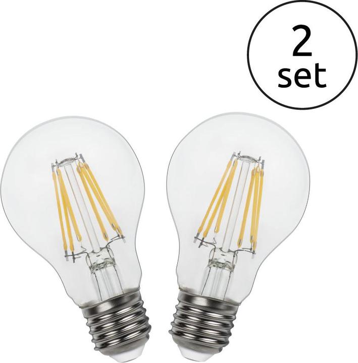 Actual product image Globo LED bulb nickel matt 2xE27 LED (E27, 7 W, 800 lm, 2 x, E)