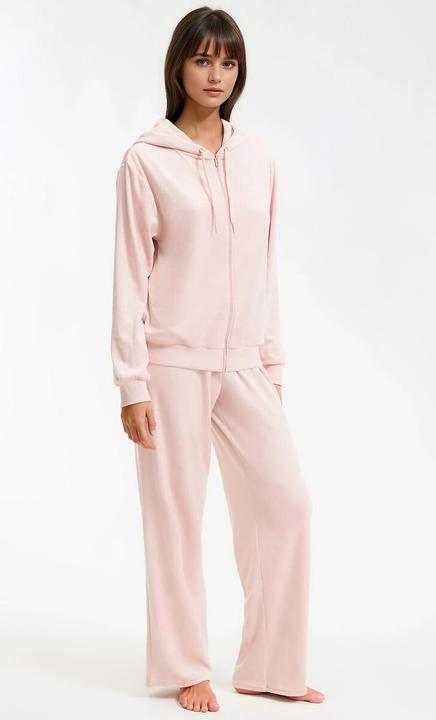 Produktbild Anne Weyburn Pyjama aus glattem Velours (S)