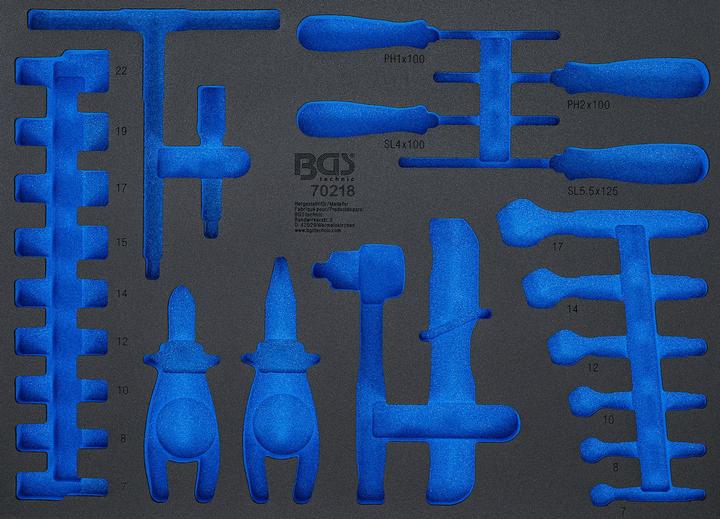 Actual product image BGS Tool Tray 3/3 empty for 70218