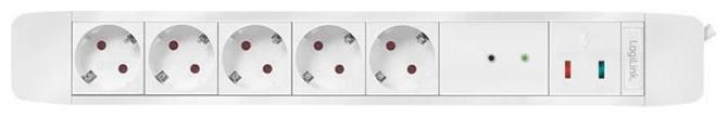 Produktbild LogiLink Steckdosenleiste,5xCEE 7/3 m.Fernbed. (5 x, CEE 7/3, 1.50 m)