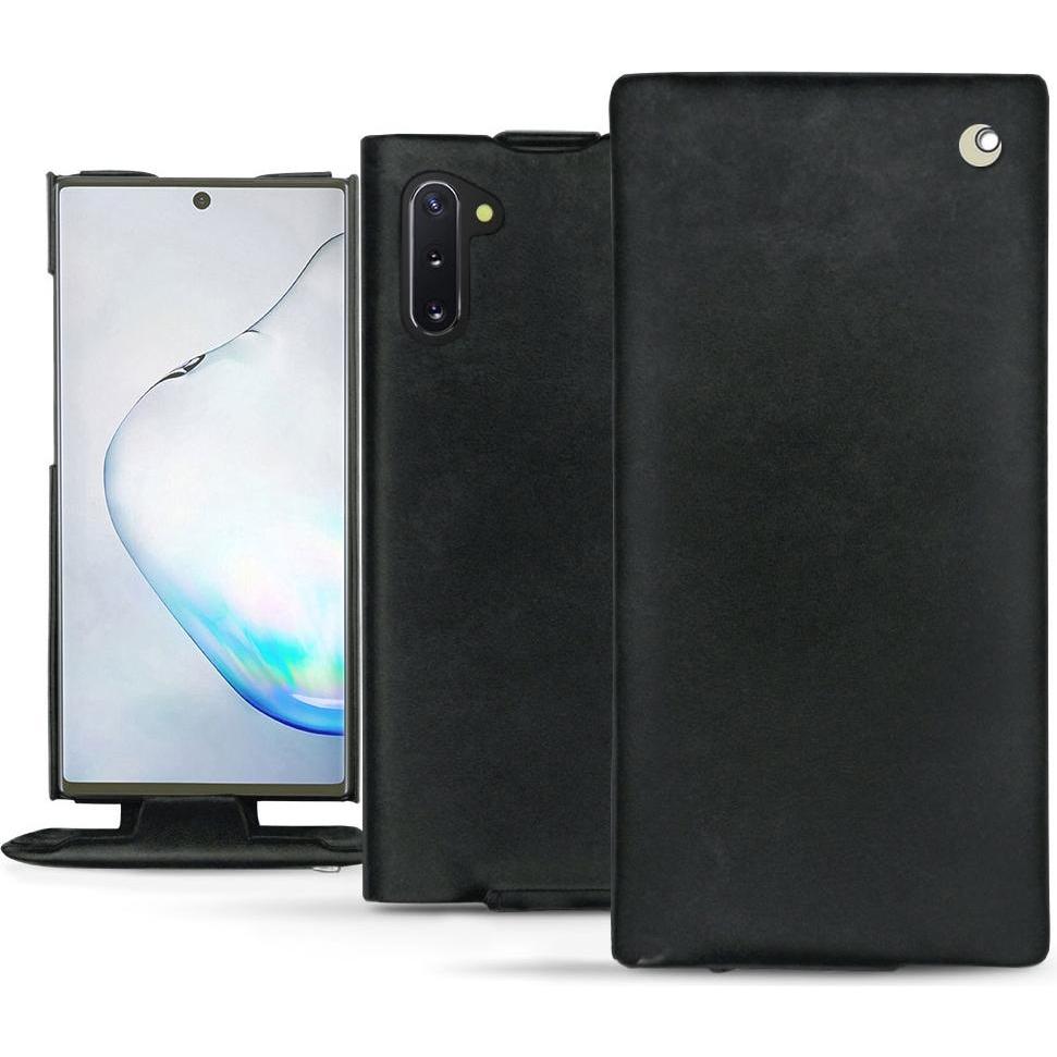 Noreve Lederschutzhülle vertikal (Samsung Galaxy Note 10), Smartphone Hülle, Schwarz