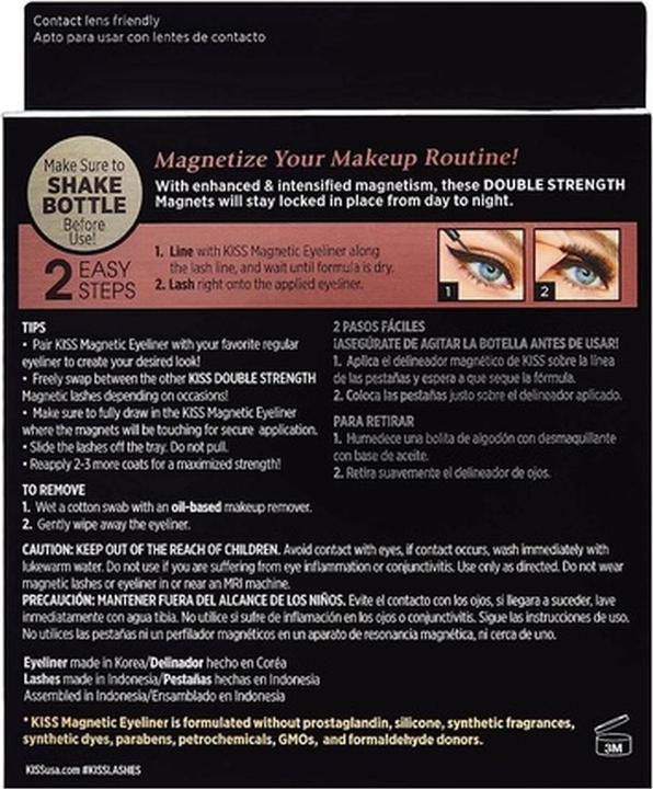 Actual product image KISS My Face - Magnetic Eyeliner & Lash Kit - Magnetic False Eyelashes With Eyeliner 02 Tempt (Artificial eyelashes)