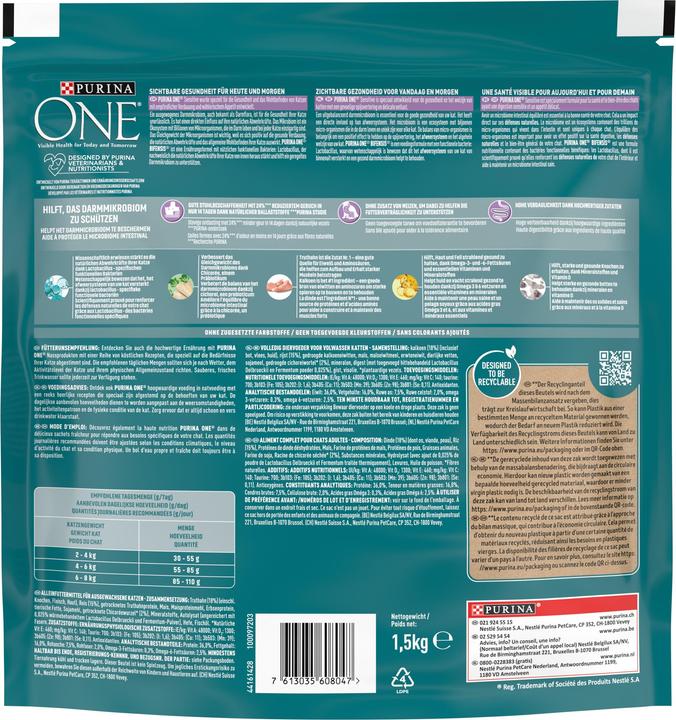 Produktbild Purina ONE Sensitive (Adult, Senior, 1 Stk., 1500 g)