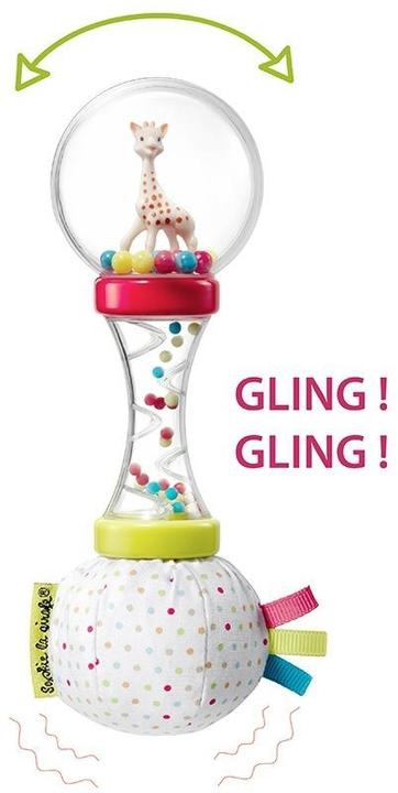 Vulli Sophie La girafe Entdeckerspielzeug-Set mit Krabbelrolle, Maracas-Rassel, Endeckerball
