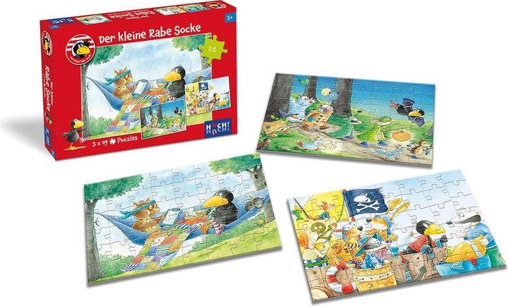 Image du produit Carletto Der kleine Rabe Socke - Puzzle 2 (48 pièces)