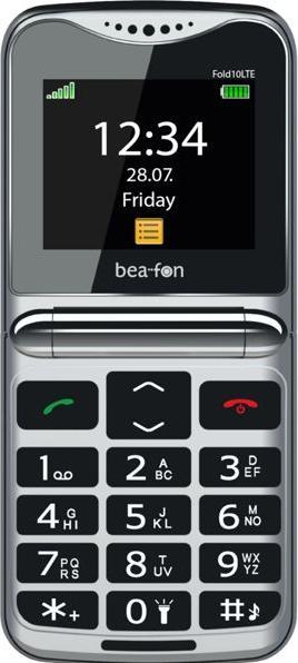 Produktbild Bea-Fon Fold10 LTE schwarz-silber (2.20", 0.30 Mpx)