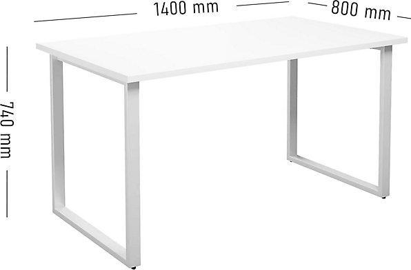Image du produit kaiserkraft Table polyvalente DUO-O (140 x 80 x 74 cm)