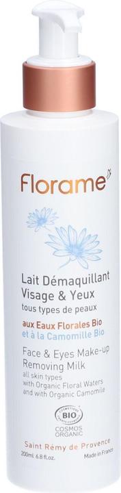 Image du produit Florame Organic Cleansing Milk for Face and Eyes 200ml (Lait nettoyant, 200 ml)