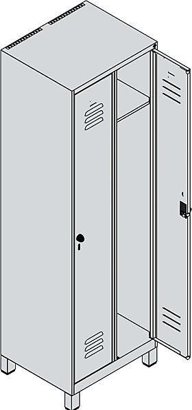 Actual product image C+P Classic PLUS locker (60 cm, 195 cm)