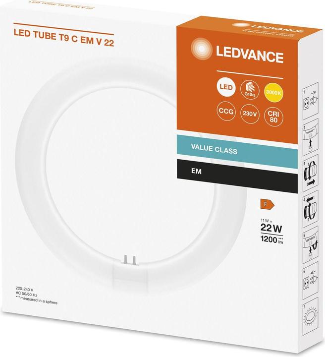 Actual product image Ledvance LED Ring TubeT9C (G10q, 11000 W, 1200 lm, 1 x, F)