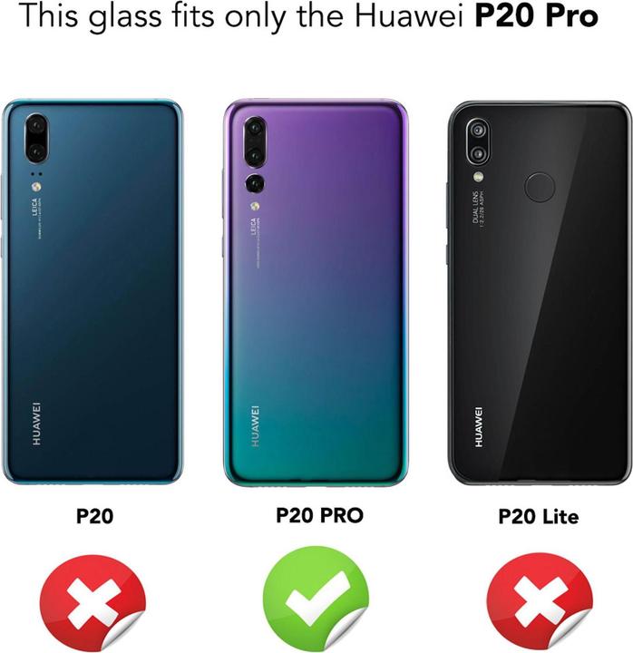 Produktbild Nalia Schutzglas (1 Stück, Huawei P20 Pro)