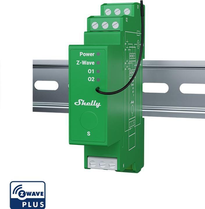 Immagine prodotto Shelly Wave Pro Dimmer 2PM (Attuatore dimmerabile)