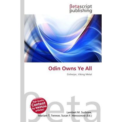 Odin Owns Ye All, Fachbücher