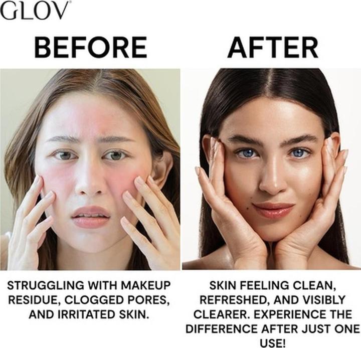 Image du produit Glov Gant démaquillant On-The-Go à la pierre d'argent (Démaquillant)