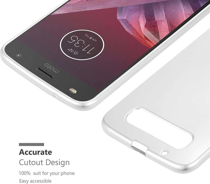 Produktbild Cadorabo TPU Matt Metallic Cover (Motorola Moto Z2)
