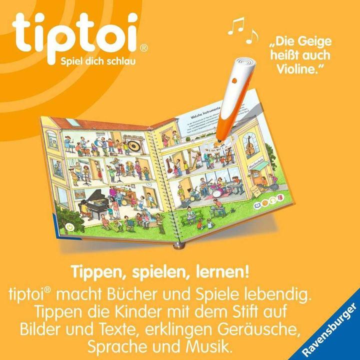 Actual product image tiptoi Wieso? Weshalb? Warum? Wir entdecken die Musik (German, Guido Wandrey, Inca Friesian, 2023)