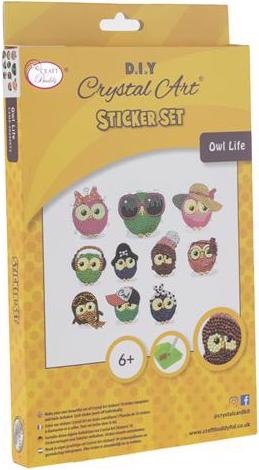 Produktbild Craft Buddy Owl Life, 21x27cm Crystal Art Sticker Set