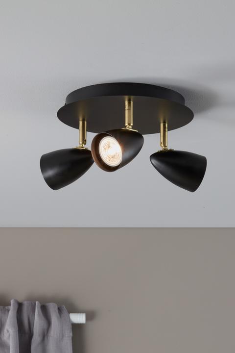 Actual product image Markslöjd MARKSLOJD Ciro 3L Ceiling Light Black (GU10)