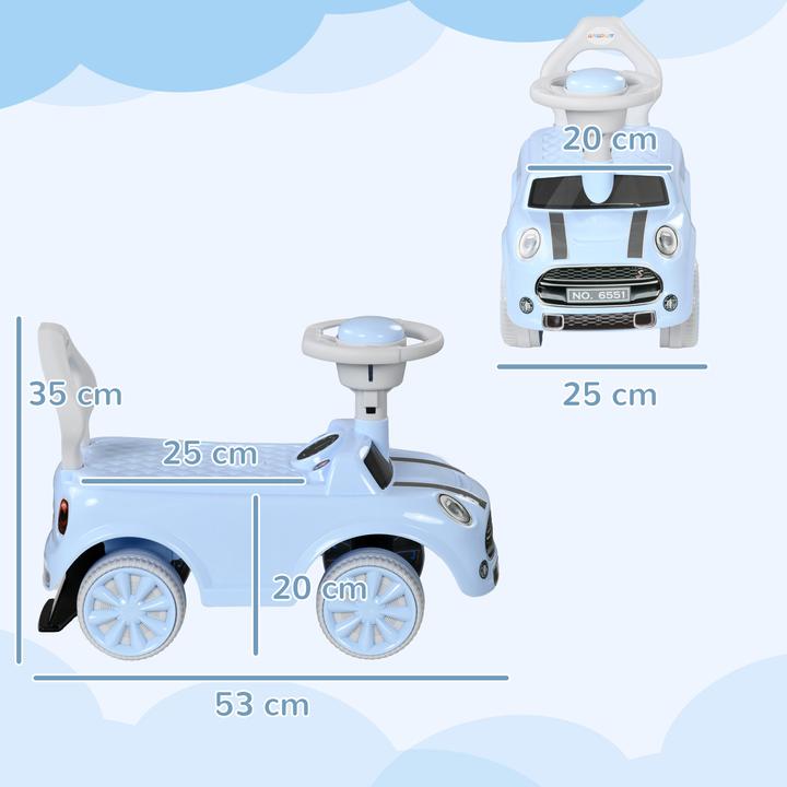 Actual product image Aiyaplay Rutschauto Kunststoff Hellblau