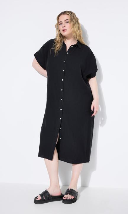 Produktbild Studio Untold Longbluse, langer Eggshape, Musselin, Halbarm (46, 48)