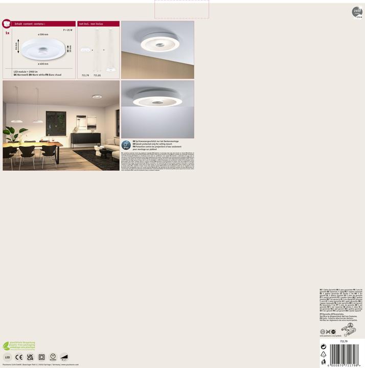 Produktbild Paulmann Deckenleuchte Volea (2900 lm)