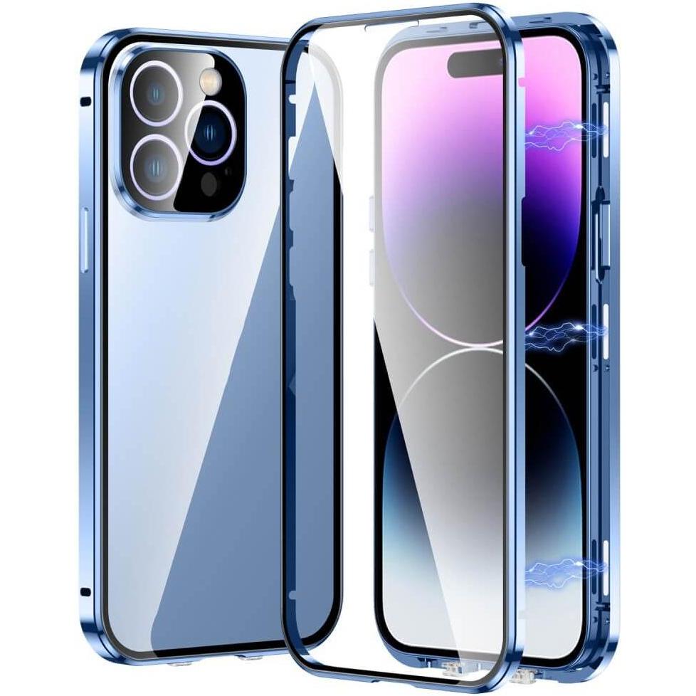Cover-Discount iPhone 16 Pro Max - Magnetische 360° Premium Schutzhülle mit Panzerglas (Apple iPhone 16 Pro Max), Smartp...