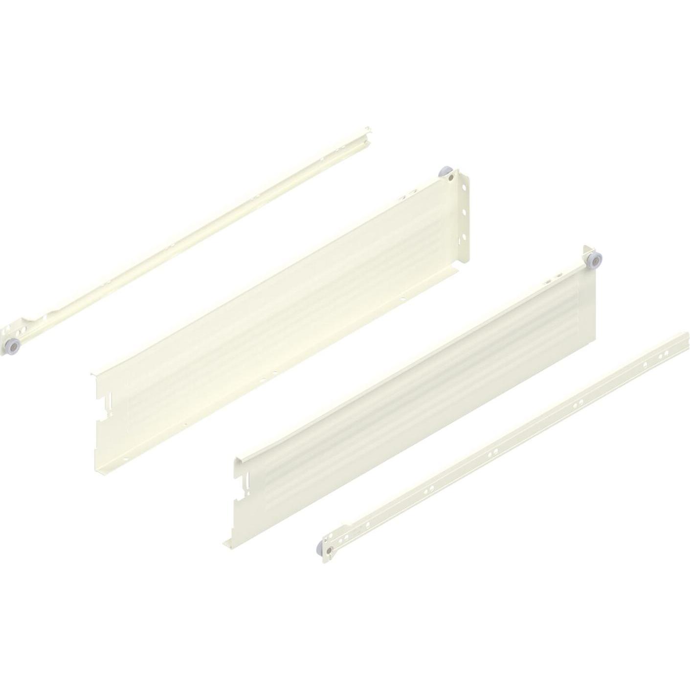 Blum, Schubladenauszüge, METABOX K Zarge 320 Schraubversion, Teilauszug, NL 550, cremeweiss