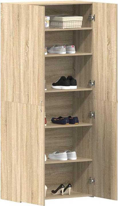 Immagine prodotto vidaXL Scarpiera in rovere Sonoma 80x35,5x180 cm Materiale in legno (80 x 35,5 x 180 cm)