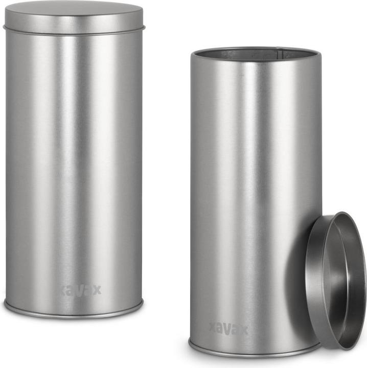 Actual product image Xavax Coffee pod tin for storing 20 Senseo pods etc., metal, silver