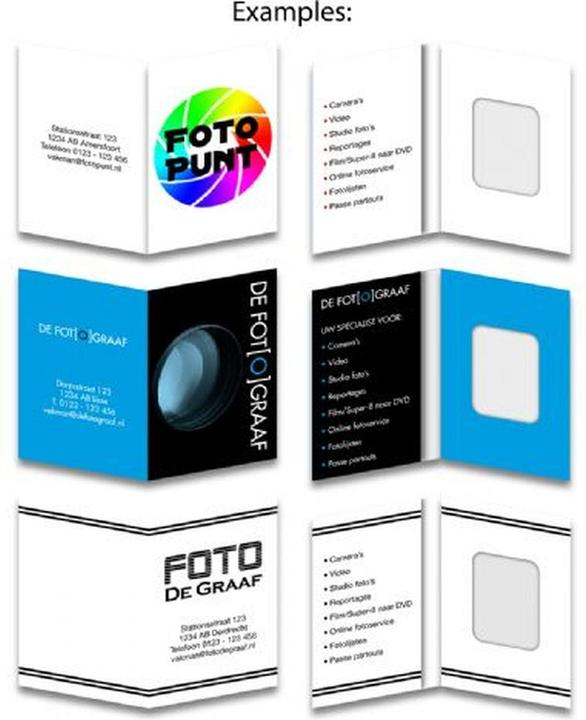 Actual product image Benel Passport photo folder white with picture 1000 pcs.