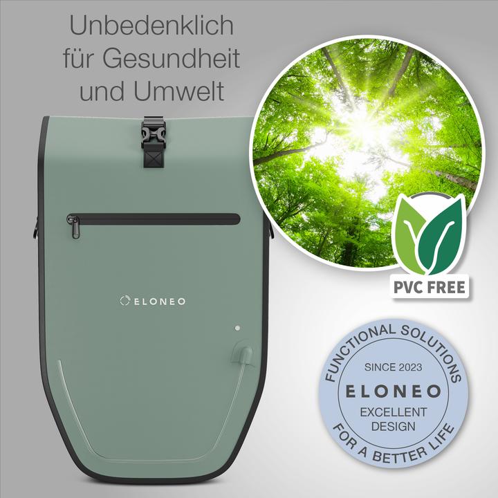 Actual product image Eloneo Bicycle bag for laptop (28 l, Luggage carrier bag)