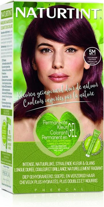 Productafbeelding Naturtint Permanente Haarkleur Gel 5M Kastanje Mahoniebruin Licht zonder Ammoniak (5M Kastanje Mahoniebruin Licht zonder ammoniak)