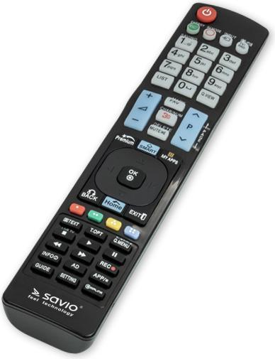 Produktbild Savio RC-11 Fernbedienung IR Wireless TV Drucktasten (Universal Fernbedienung, Infrarot)