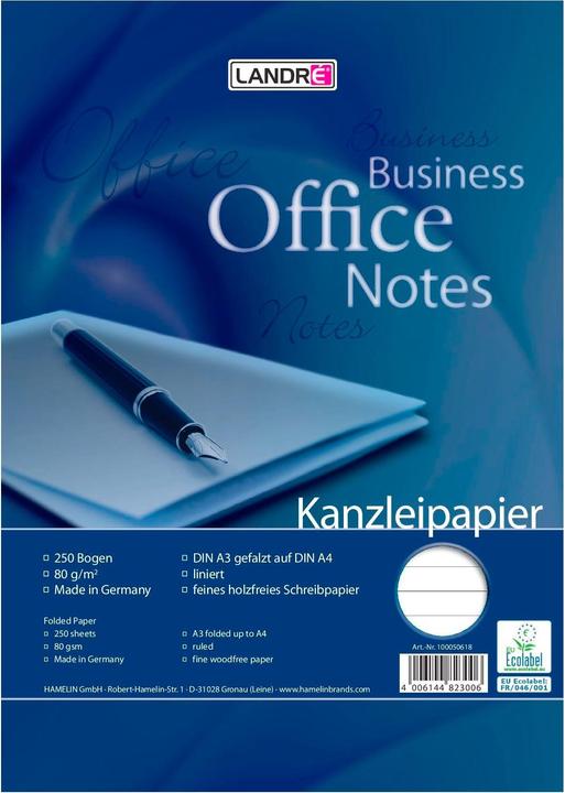 Landré Carta da ufficio Office A3/A4 (80 g/m², A4)