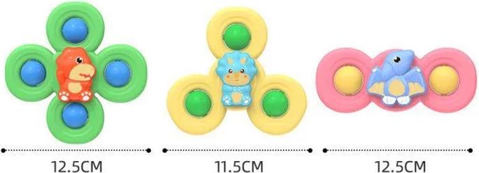 Immagine prodotto Activity Board 3PCS Ventosa Spinner Giocattolo da bagno per bambini Sensoriale per alleviare lo stress Giocattoli