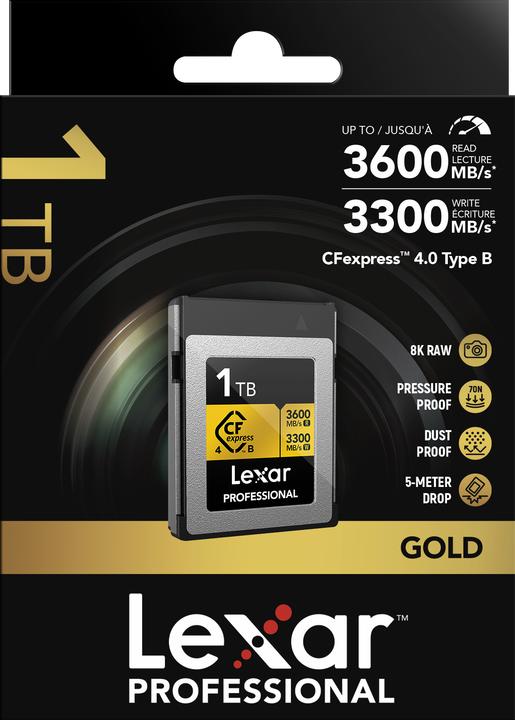 Actual product image Lexar Professional Gold 4.0 (1000 GB, CFexpress type B)