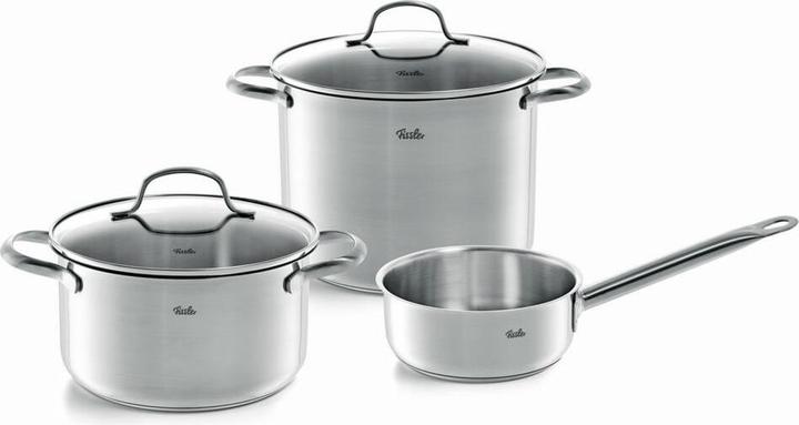 Fissler San Francisco Set 3pcs (24 cm, Pan set + pot set, Stainless steel)