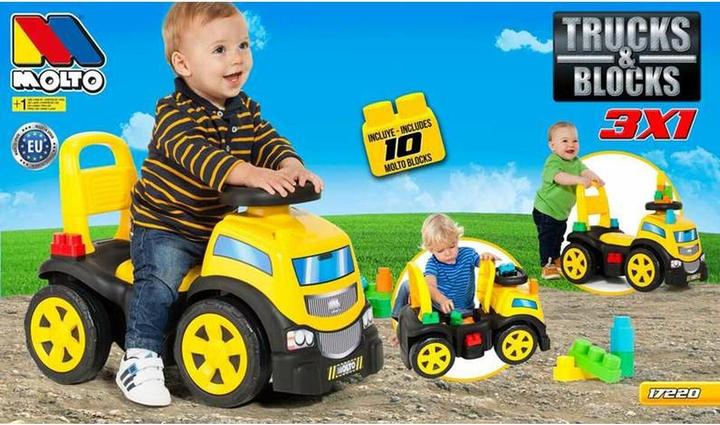 Image du produit Molto Déambulateur jaune avec 10 blocs