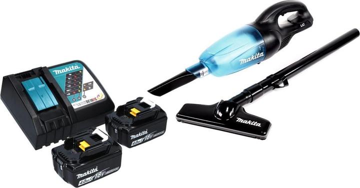 Produktbild Makita DCL 180 RM B Akku Staubsauger 18 V Schwarz + 2x Akku 4,0 Ah + Ladegerät