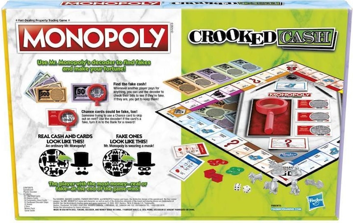 Produktbild Hasbro Monopoly Crooked Cash Board game Economic simulation (Finnisch)