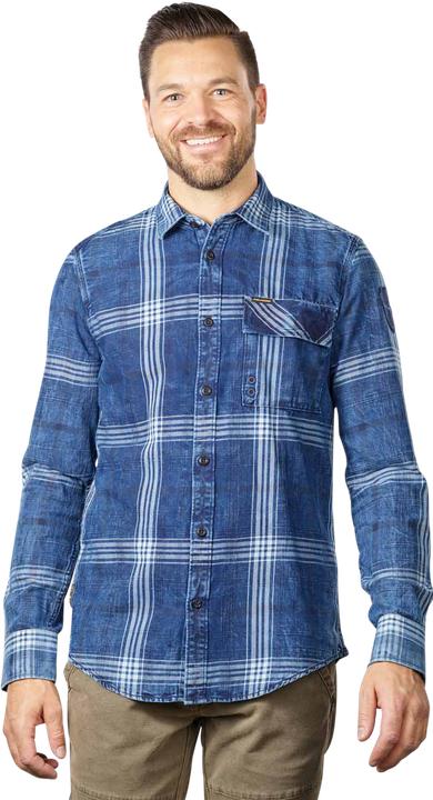 Pme Legend Blue Indigo Shirt Slub Check Real Indigo (XL)